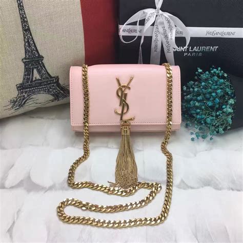 ysl light pink bag